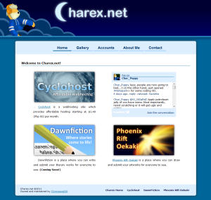 Charex.net v1.0 Layout